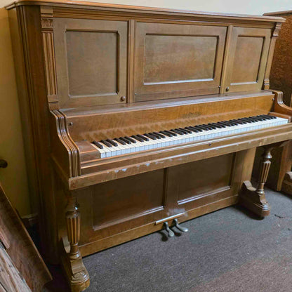 AVAILABLE TO RESTORE: CALL FOR CUSTOM PRICING - 1892 Chickering Walnut Finish Upright Piano