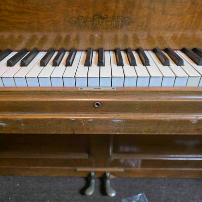 AVAILABLE TO RESTORE: CALL FOR CUSTOM PRICING - 1892 Chickering Walnut Finish Upright Piano