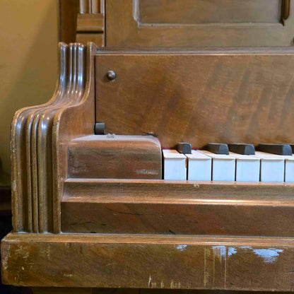 AVAILABLE TO RESTORE: CALL FOR CUSTOM PRICING - 1892 Chickering Walnut Finish Upright Piano