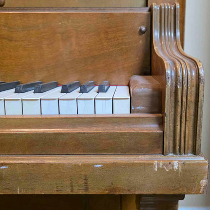 AVAILABLE TO RESTORE: CALL FOR CUSTOM PRICING - 1892 Chickering Walnut Finish Upright Piano
