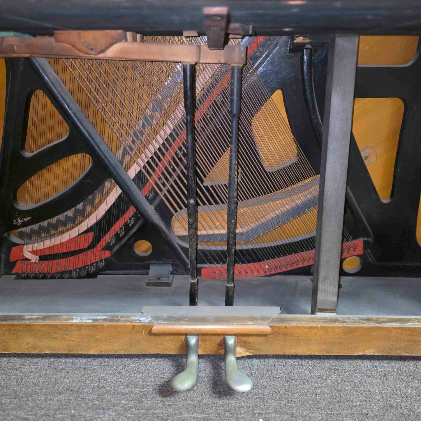 AVAILABLE TO RESTORE: CALL FOR CUSTOM PRICING - 1892 Chickering Walnut Finish Upright Piano