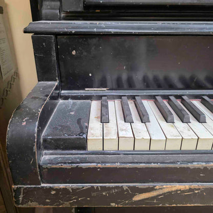 AVAILABLE TO RESTORE: CALL FOR CUSTOM PRICING - 1892 Mason & Hamlin Black 53" Upright Piano