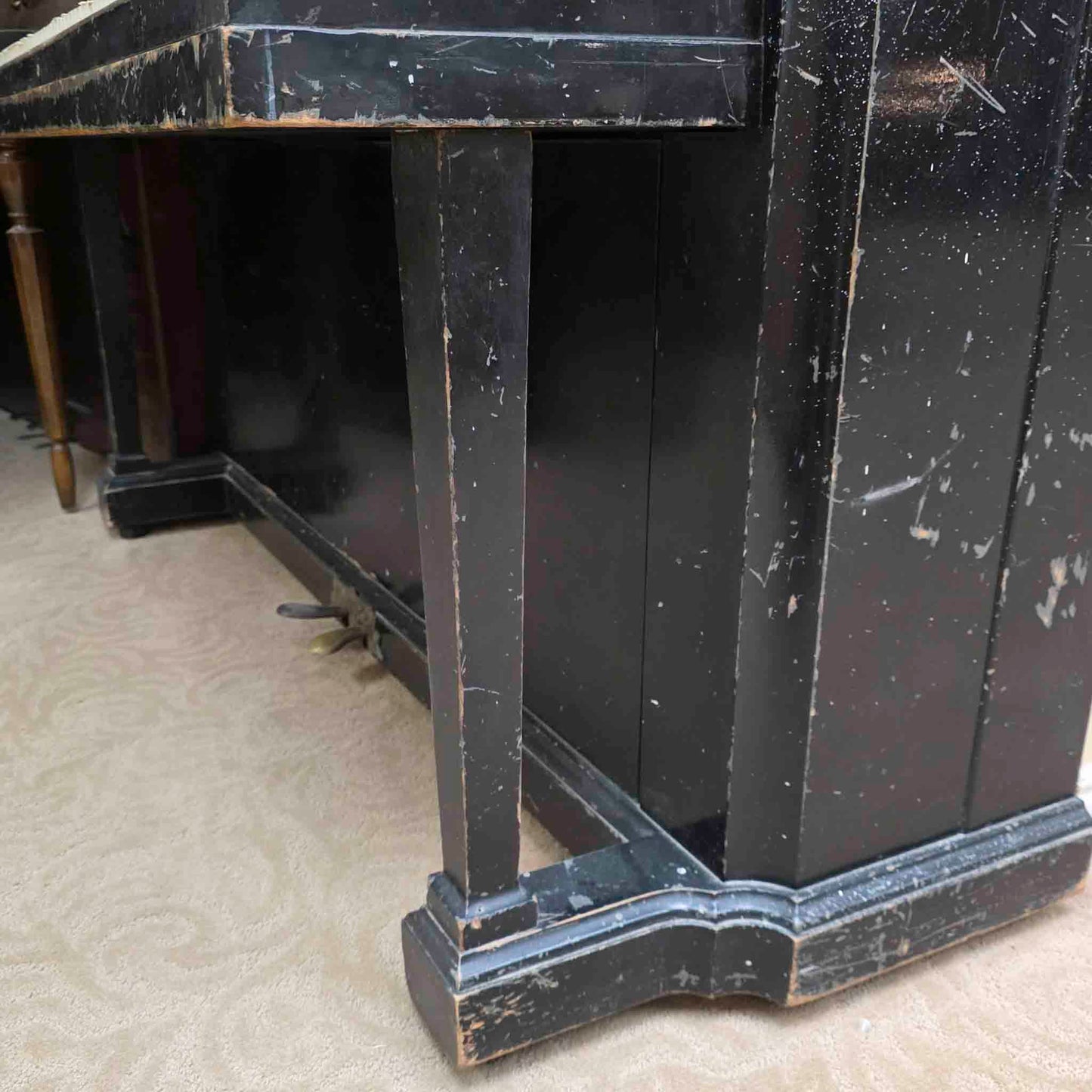 AVAILABLE TO RESTORE: CALL FOR CUSTOM PRICING - 1892 Mason & Hamlin Black 53" Upright Piano