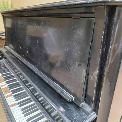 AVAILABLE TO RESTORE: CALL FOR CUSTOM PRICING - 1892 Mason & Hamlin Black 53" Upright Piano