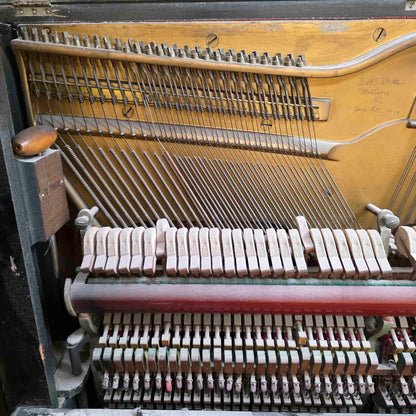 AVAILABLE TO RESTORE: CALL FOR CUSTOM PRICING - 1892 Mason & Hamlin Black 53" Upright Piano
