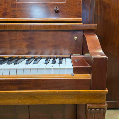 1906 Everett 53" Wood Finish Upright Piano with Self-Playing QRS System