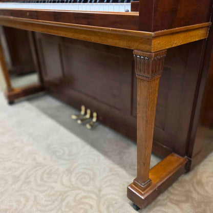 1906 Everett 53" Wood Finish Upright Piano with Self-Playing QRS System