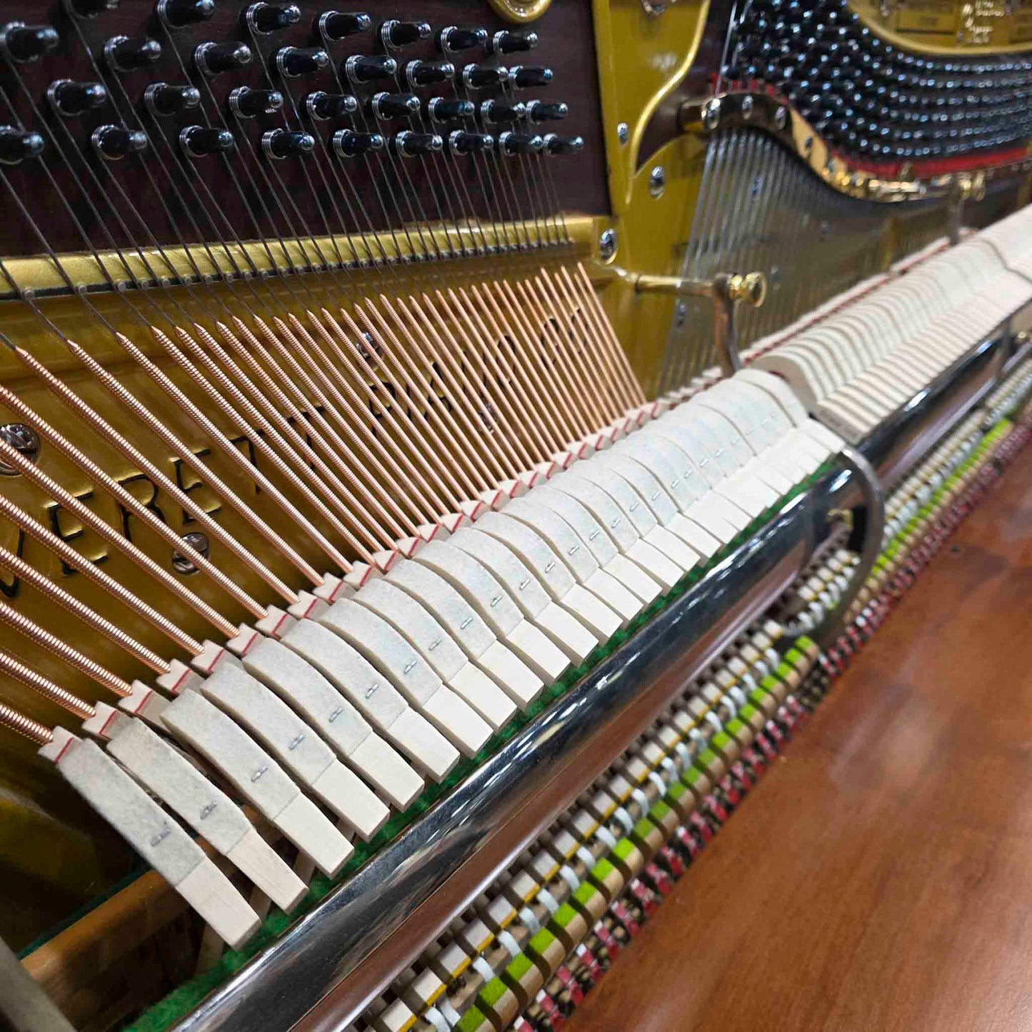 1906 Everett 53" Wood Finish Upright Piano with Self-Playing QRS System