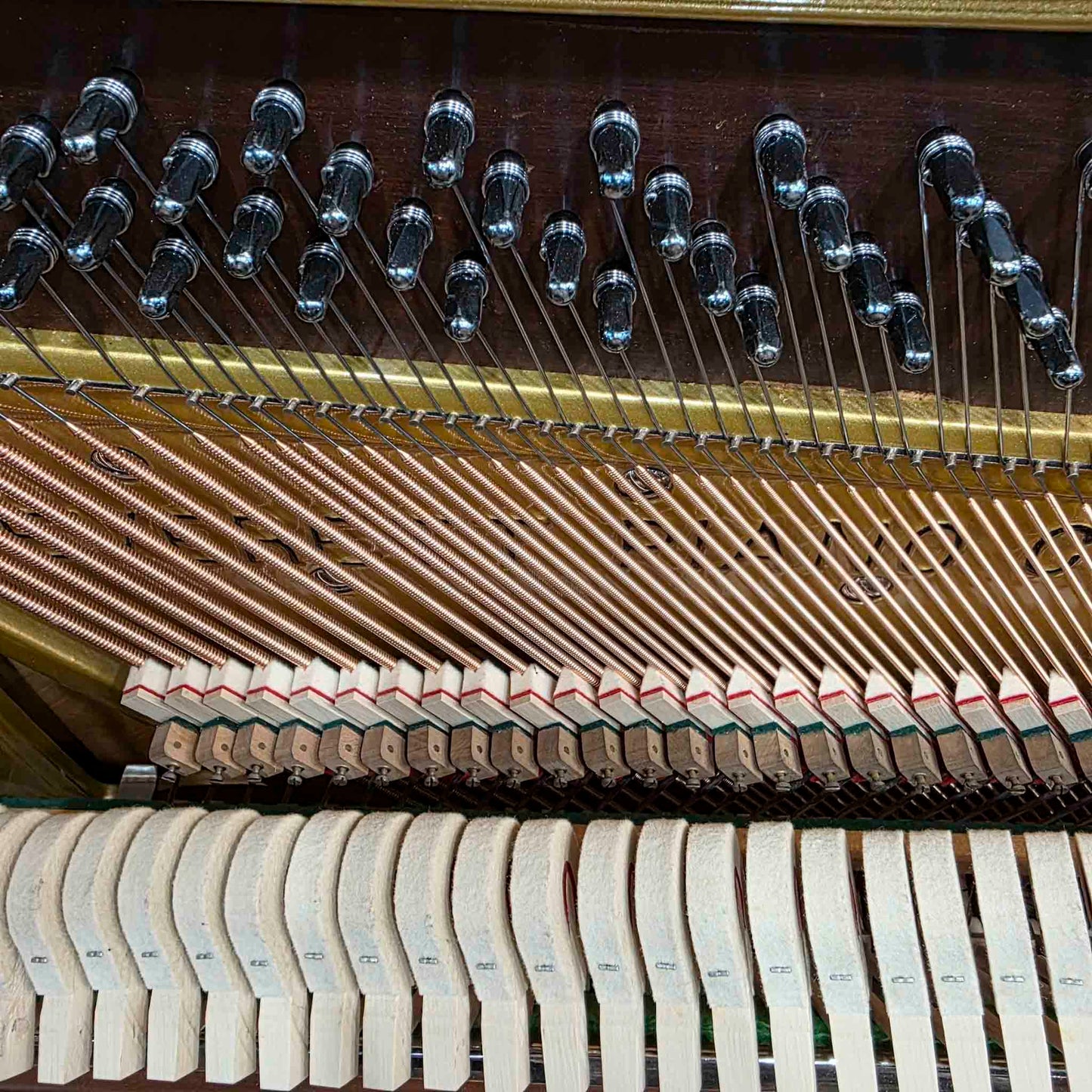 1906 Everett 53" Wood Finish Upright Piano with Self-Playing QRS System