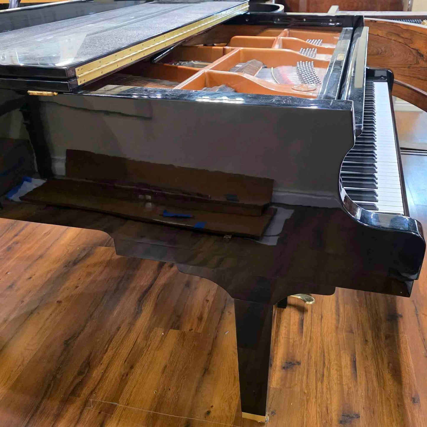 CURRENT SHOP WORK 2005 Remington RG-185 6'1" Polished Black Commissioned Grand Piano