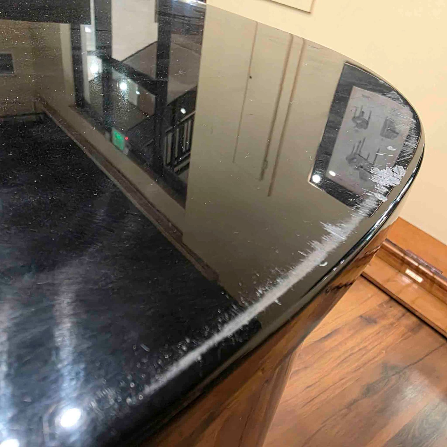 CURRENT SHOP WORK 2005 Remington RG-185 6'1" Polished Black Commissioned Grand Piano