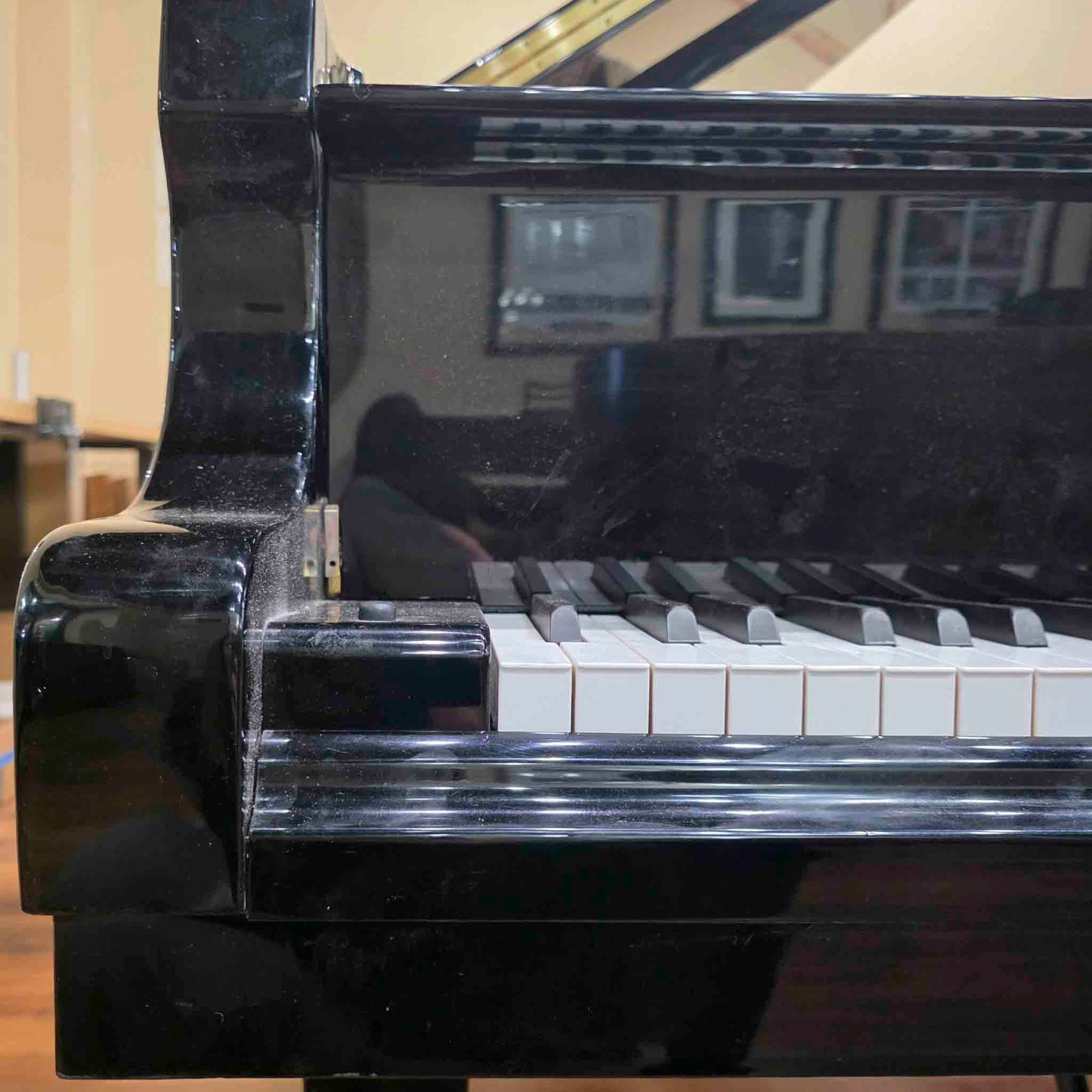 CURRENT SHOP WORK 2005 Remington RG-185 6'1" Polished Black Commissioned Grand Piano