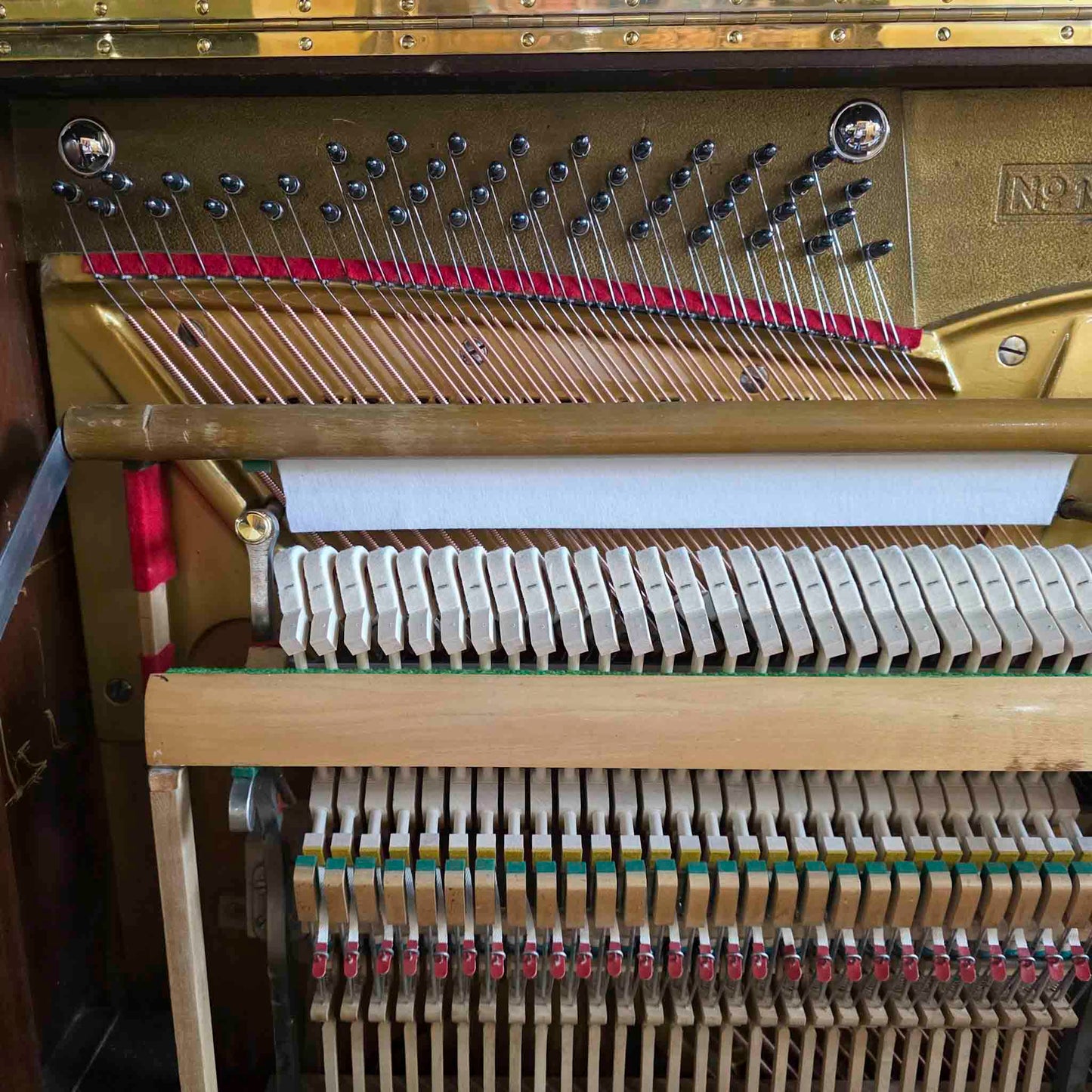 1905 Kimball 57" Wood Finish Upright Piano with Self-Playing QRS System
