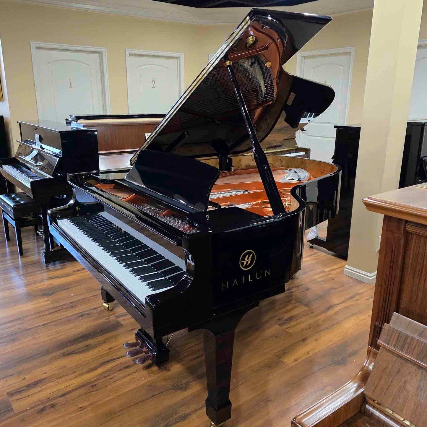 SOLD Hailun 198 6'6" Polished Black Grand Piano