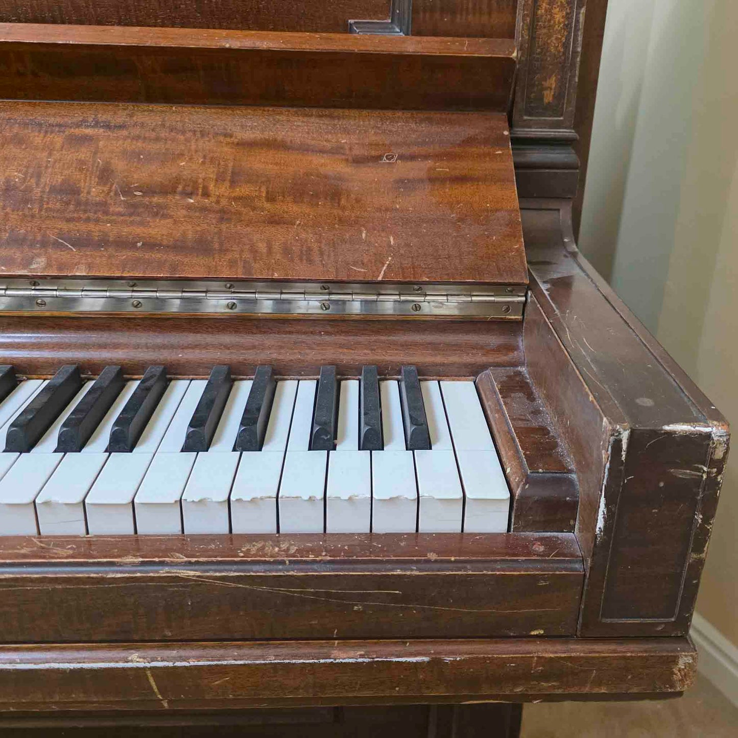 AVAILABLE TO RESTORE: CALL FOR CUSTOM PRICING - 1910 Steinway & Sons 53" Mahogany Finish Upright Piano