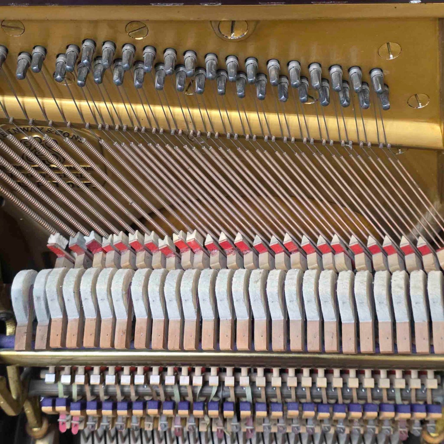 AVAILABLE TO RESTORE: CALL FOR CUSTOM PRICING - 1910 Steinway & Sons 53" Mahogany Finish Upright Piano
