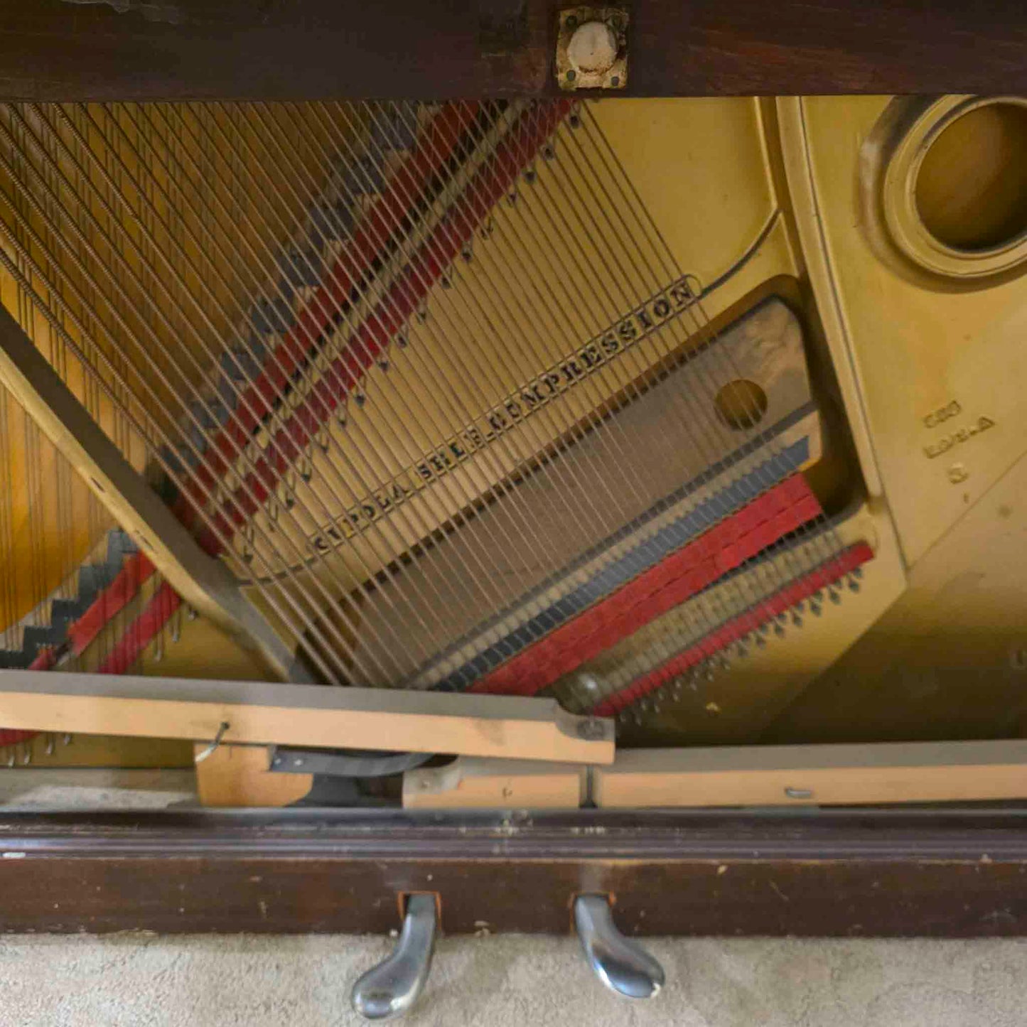 AVAILABLE TO RESTORE: CALL FOR CUSTOM PRICING - 1910 Steinway & Sons 53" Mahogany Finish Upright Piano