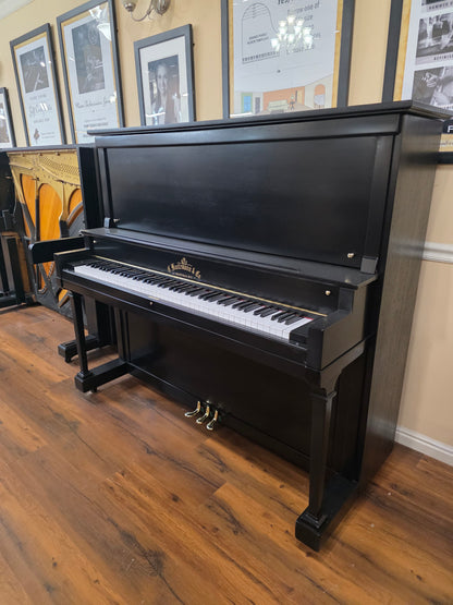 CURRENT SHOP WORK 1927 Kurtzmann 55" Black Finish Commissioned Upright Piano