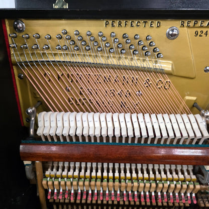 CURRENT SHOP WORK 1927 Kurtzmann 55" Black Finish Commissioned Upright Piano