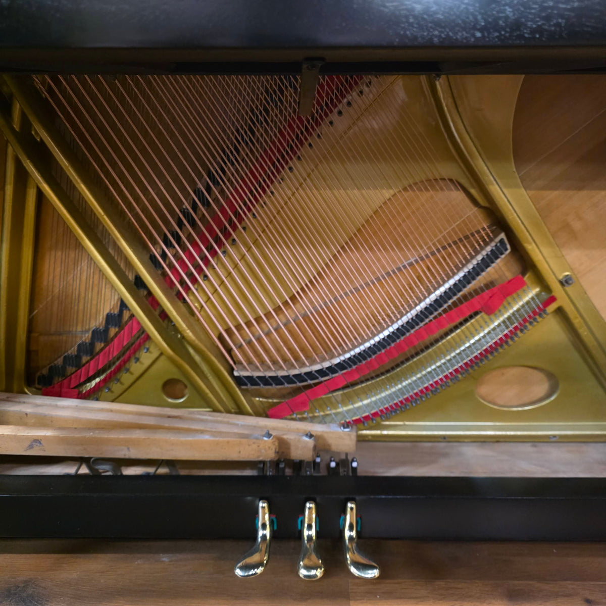 CURRENT SHOP WORK 1927 Kurtzmann 55" Black Finish Commissioned Upright Piano