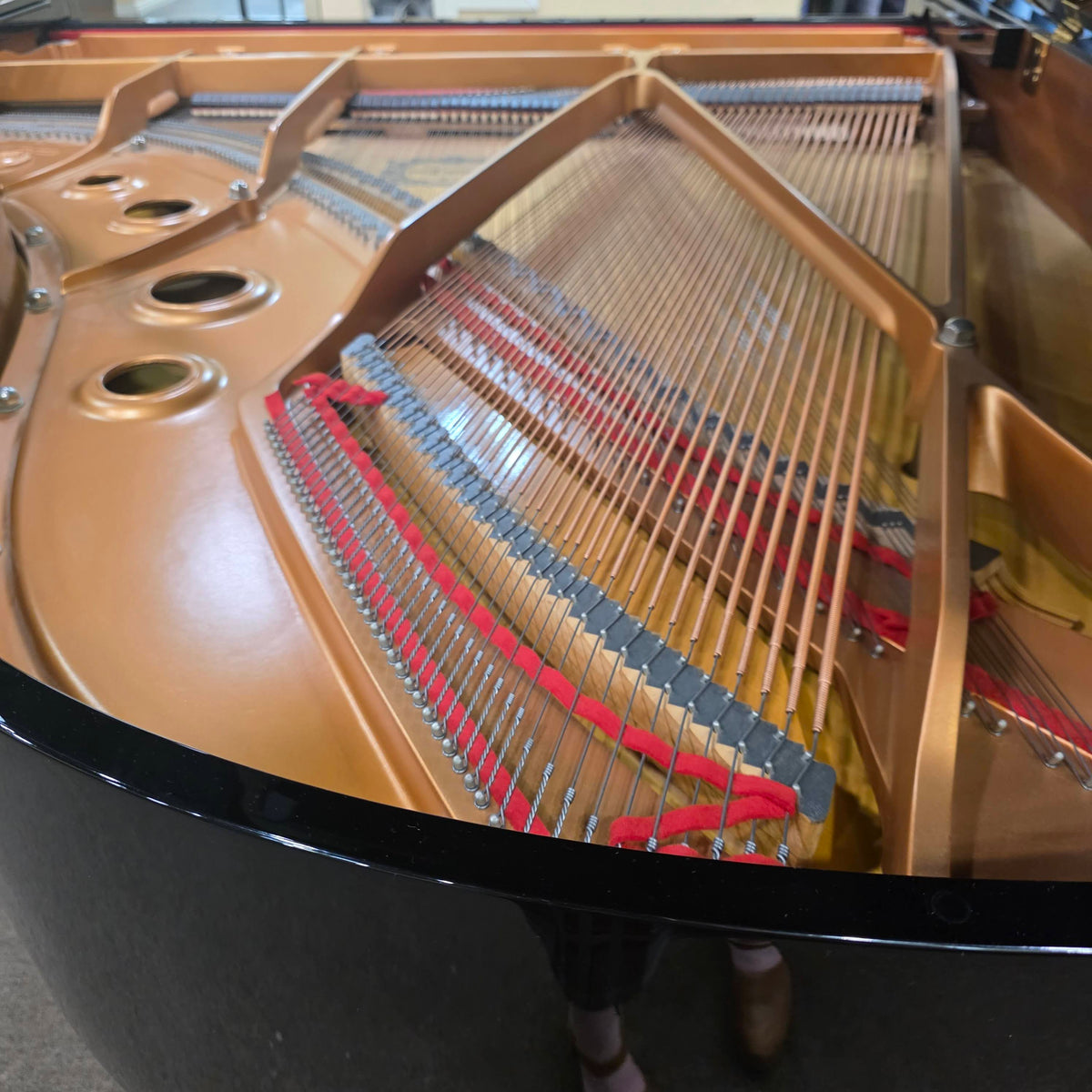 HEIRLOOM RESTORATION 2001 Yamaha C3 6'1" Polished Black Commissioned Grand Piano with Self-Playing QRS System