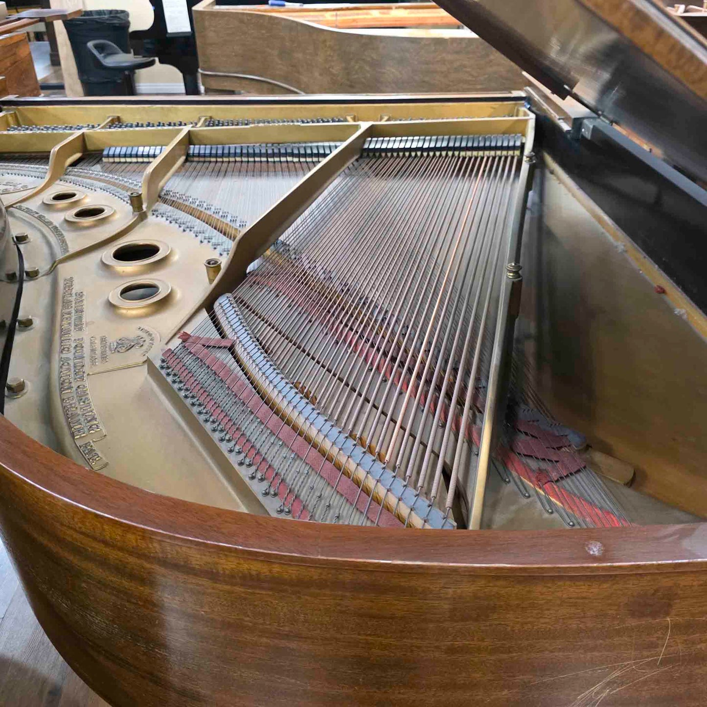 CURRENT SHOP WORK 1924 Steinway & Sons Model L 5'10" Wood Finish Commissioned Grand Piano