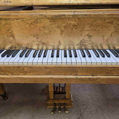 CURRENT SHOP WORK 1918 Hazelton Bros 5'3" Wood Finish "Gold Leaf" Commissioned Grand Piano