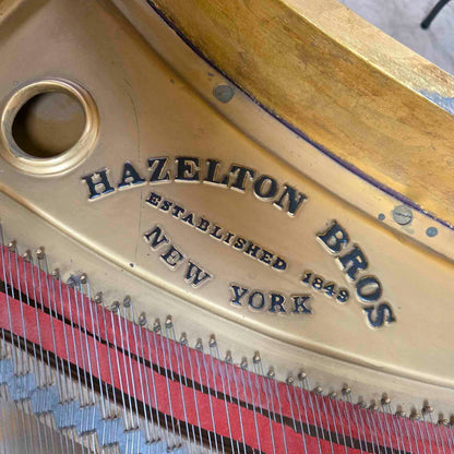 CURRENT SHOP WORK 1918 Hazelton Bros 5'3" Wood Finish "Gold Leaf" Commissioned Grand Piano