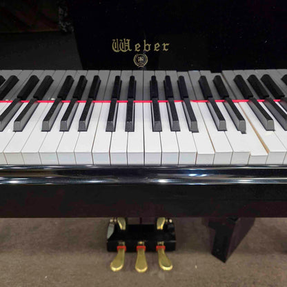 CURRENT SHOP WORK 2004 Weber WG-150 4'11" Polished Black Commissioned Baby Grand Player Piano