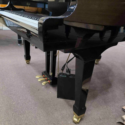 CURRENT SHOP WORK 2004 Weber WG-150 4'11" Polished Black Commissioned Baby Grand Player Piano
