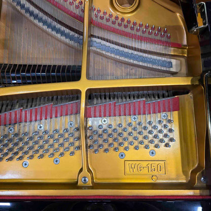 CURRENT SHOP WORK 2004 Weber WG-150 4'11" Polished Black Commissioned Baby Grand Player Piano