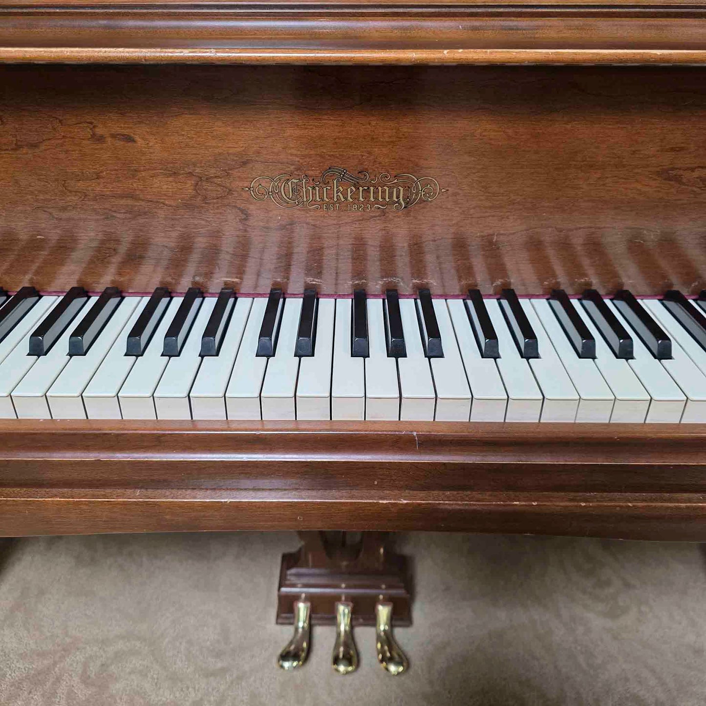 HEIRLOOM RESTORATION 1968 Chickering 5' Wood Finish Commissioned Grand Piano
