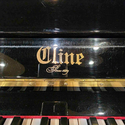 2015 Cline 121 48" Polished Black Upright Piano