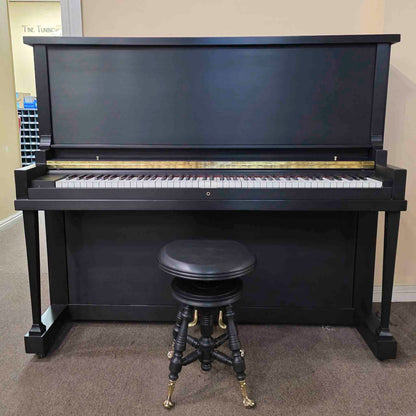 HEIRLOOM RESTORATION 1920 Howard 51" Satin Black Commissioned Upright Piano