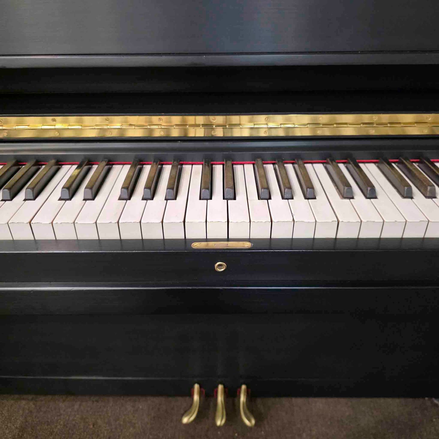 HEIRLOOM RESTORATION 1920 Howard 51" Satin Black Commissioned Upright Piano