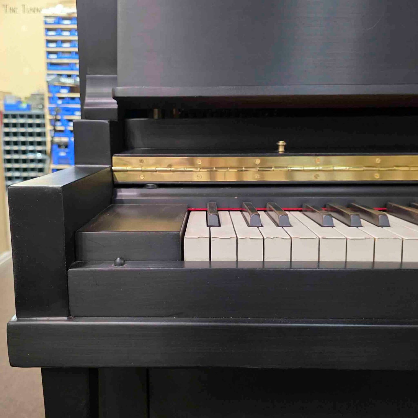 HEIRLOOM RESTORATION 1920 Howard 51" Satin Black Commissioned Upright Piano