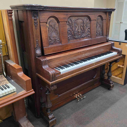 CURRENT SHOP WORK 1893 Cable 60" Wood Finish Commissioned Upright Piano