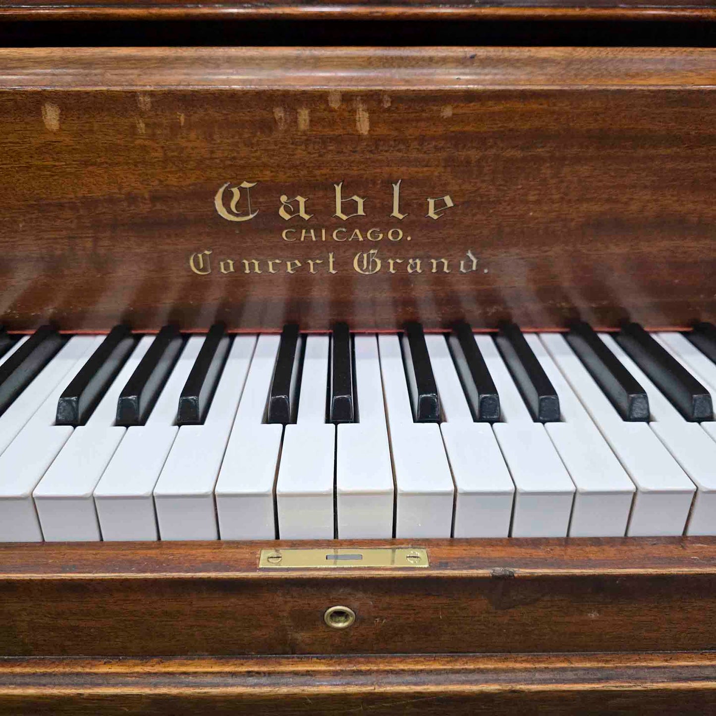 CURRENT SHOP WORK 1893 Cable 60" Wood Finish Commissioned Upright Piano