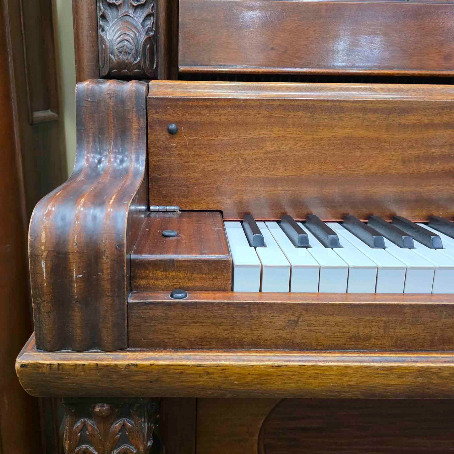 CURRENT SHOP WORK 1893 Cable 60" Wood Finish Commissioned Upright Piano