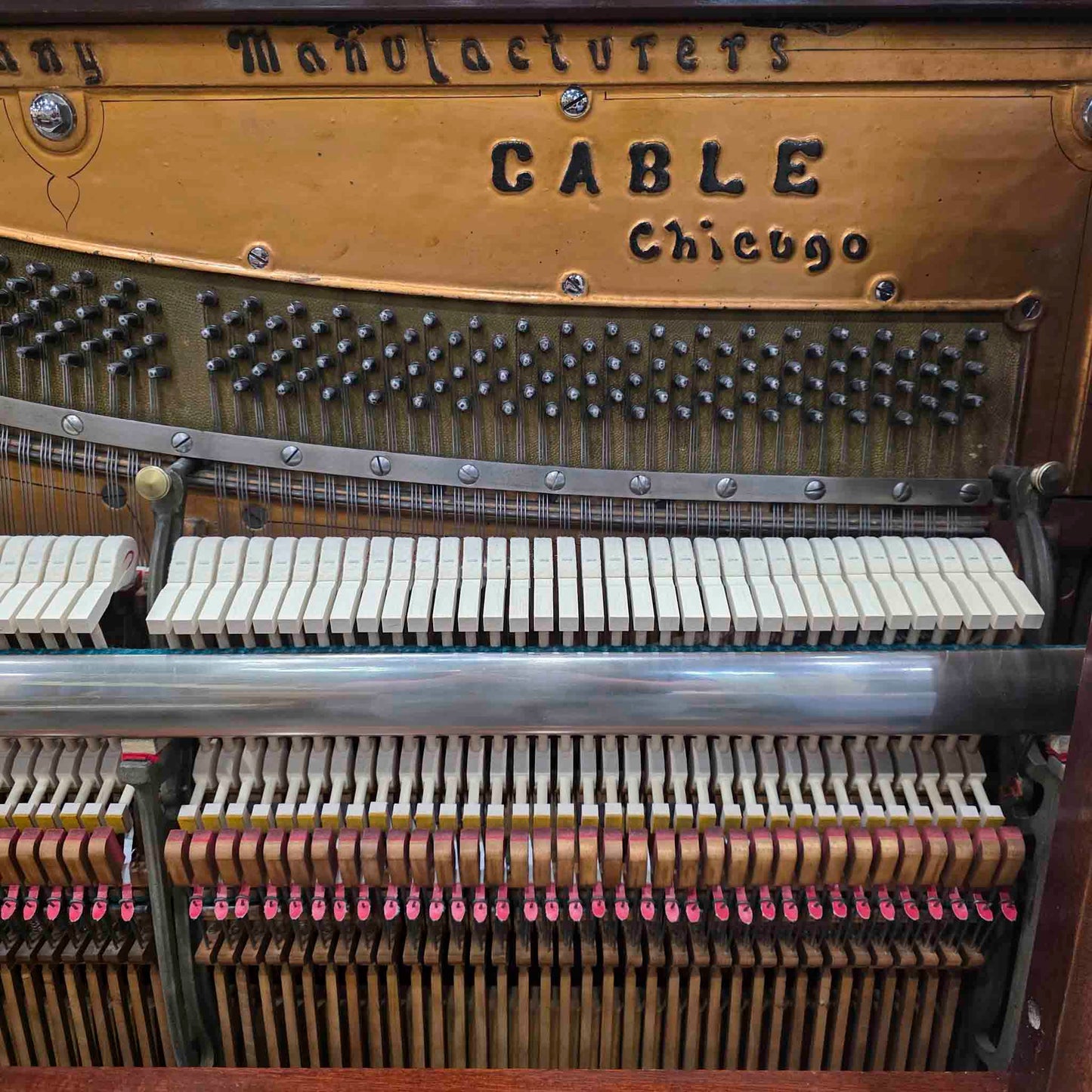 CURRENT SHOP WORK 1893 Cable 60" Wood Finish Commissioned Upright Piano