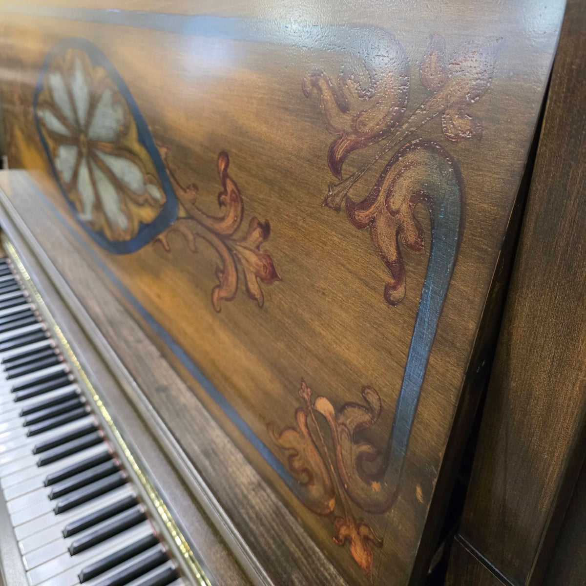 CURRENT SHOP WORK 1926 Ellington 54" Wood Finish Commissioned Upright Piano