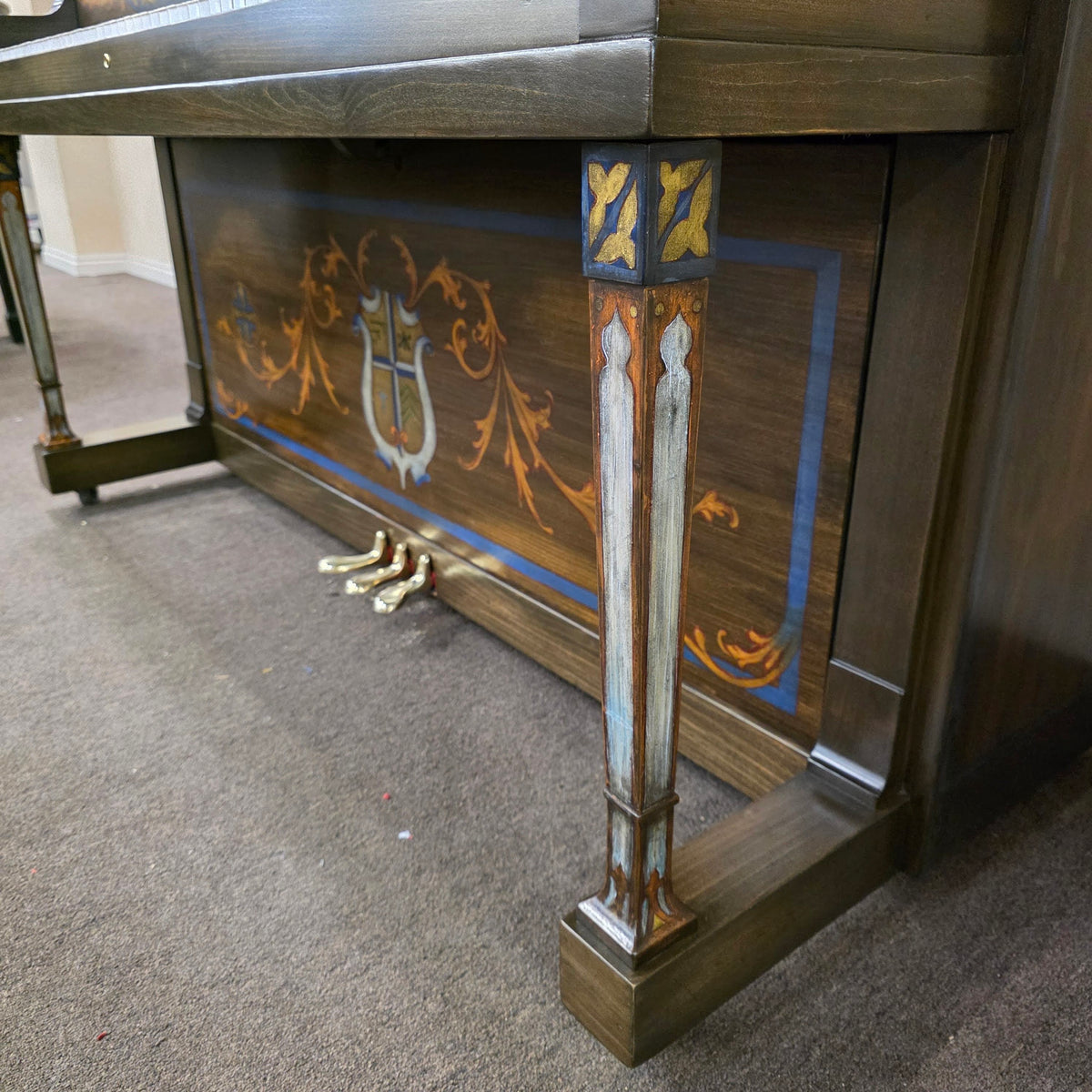CURRENT SHOP WORK 1926 Ellington 54" Wood Finish Commissioned Upright Piano