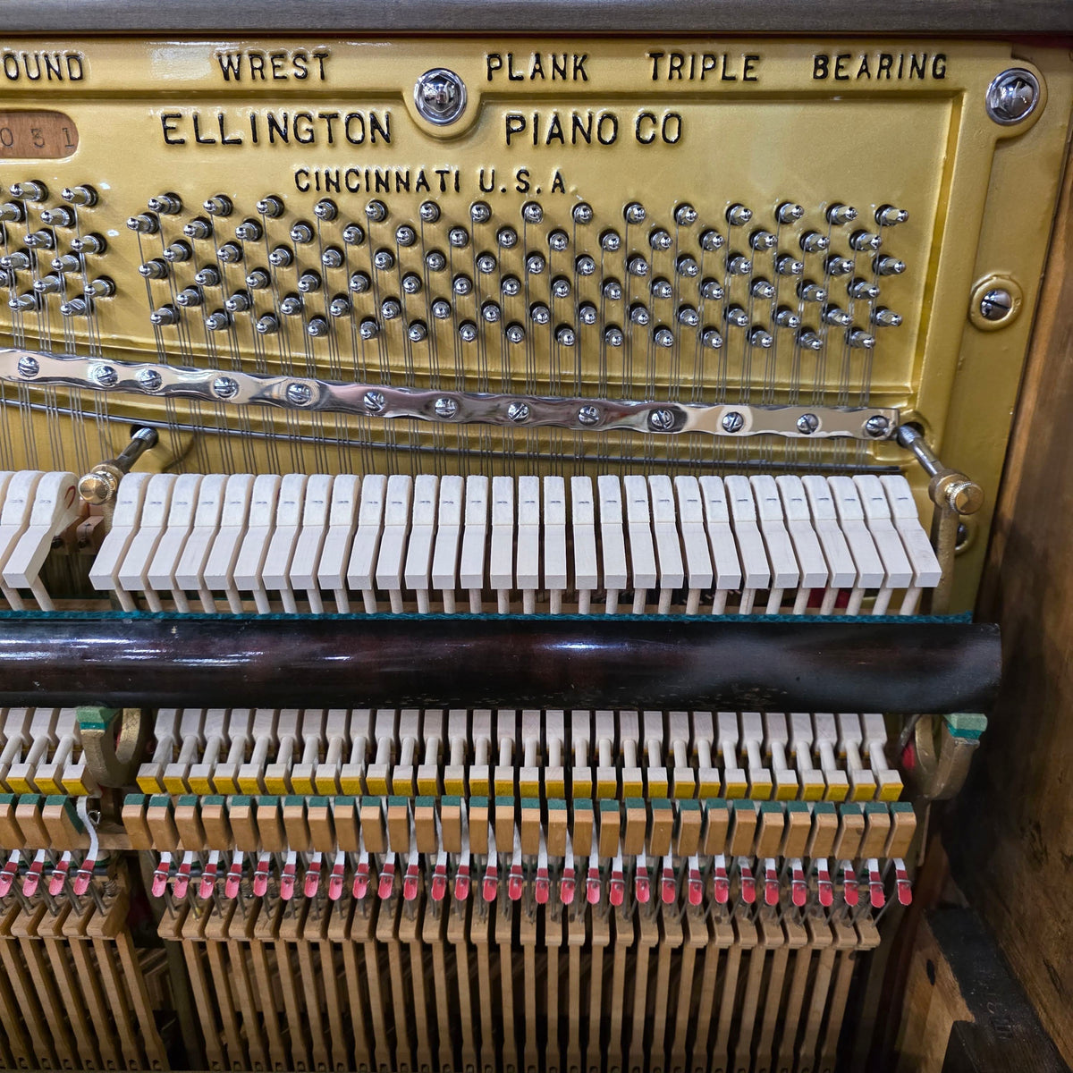 CURRENT SHOP WORK 1926 Ellington 54" Wood Finish Commissioned Upright Piano