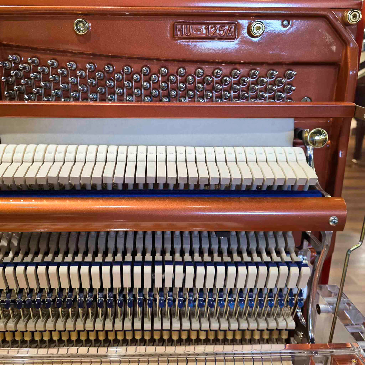 SOLD Hailun HU-125A  49.5" Custom Crystal Upright Piano with Self-Playing QRS System
