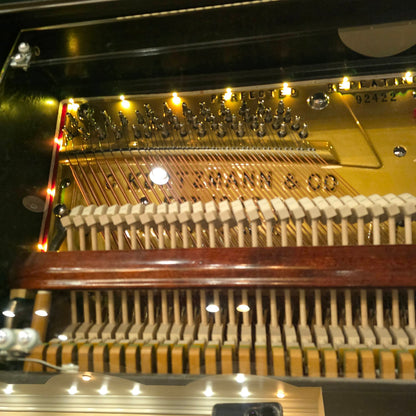 CURRENT SHOP WORK 1927 Kurtzmann 55" Black Finish Commissioned Upright Piano