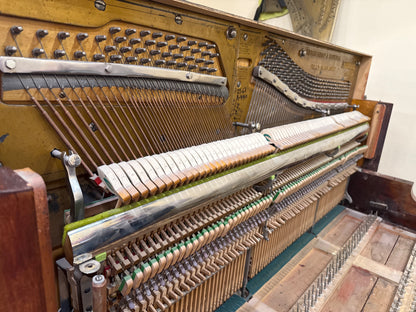 CURRENT SHOP WORK 1903 Schiller 57" Wood Finish Commissioned Upright Piano
