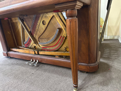 CURRENT SHOP WORK 1903 Schiller 57" Wood Finish Commissioned Upright Piano