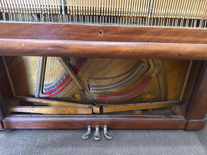 CURRENT SHOP WORK 1903 Schiller 57" Wood Finish Commissioned Upright Piano