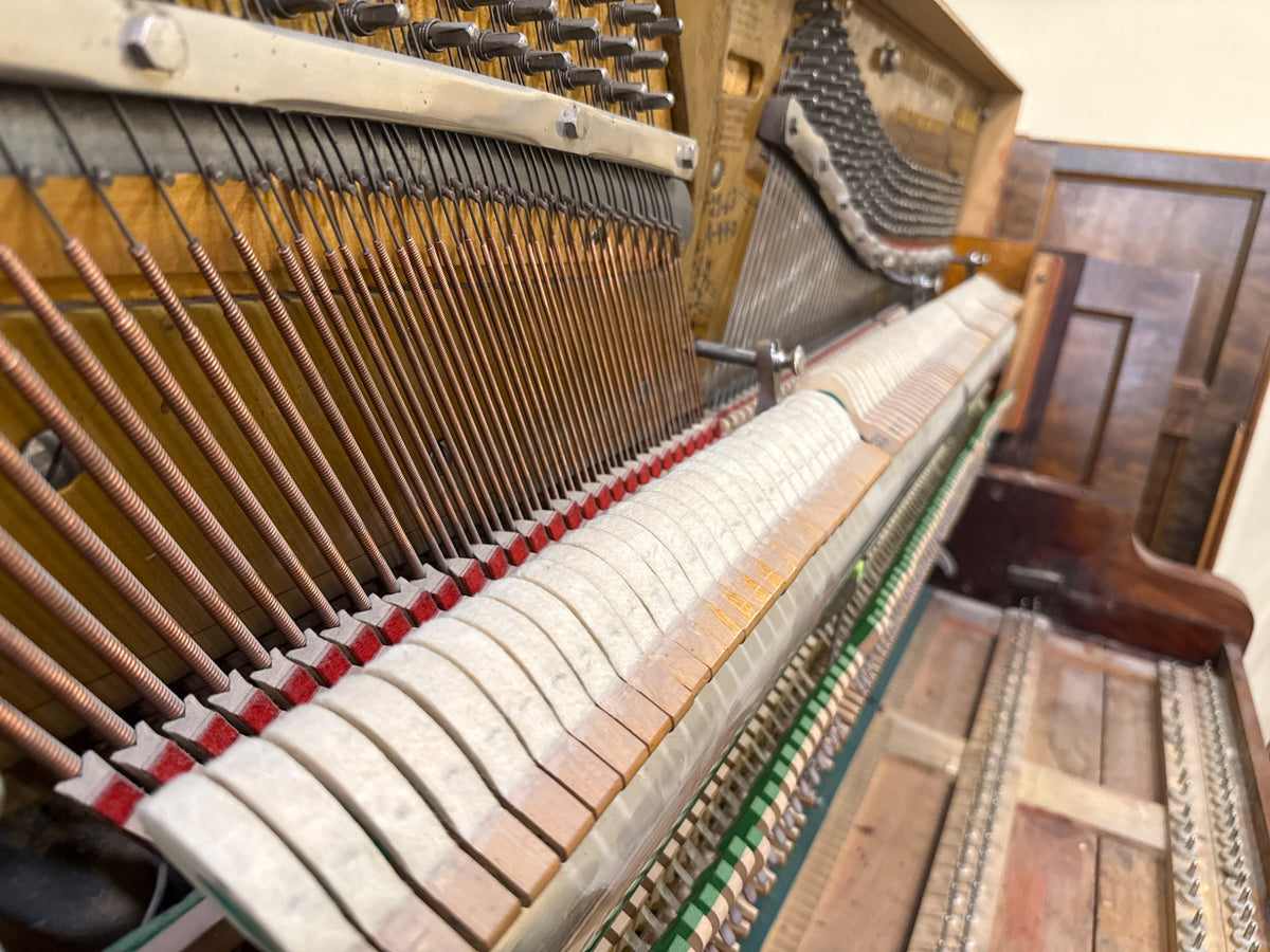 CURRENT SHOP WORK 1903 Schiller 57" Wood Finish Commissioned Upright Piano