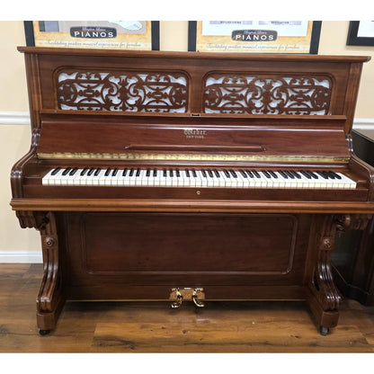 HEIRLOOM RESTORATION 1891 Weber Wood Finish 50" Commissioned Upright Piano